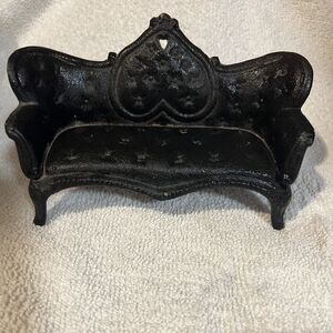 Vintage Black Miniature Sofa